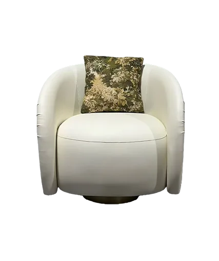 Cremeweiß Cloud Wraparound Drehstuhl Lounge-Sessel
